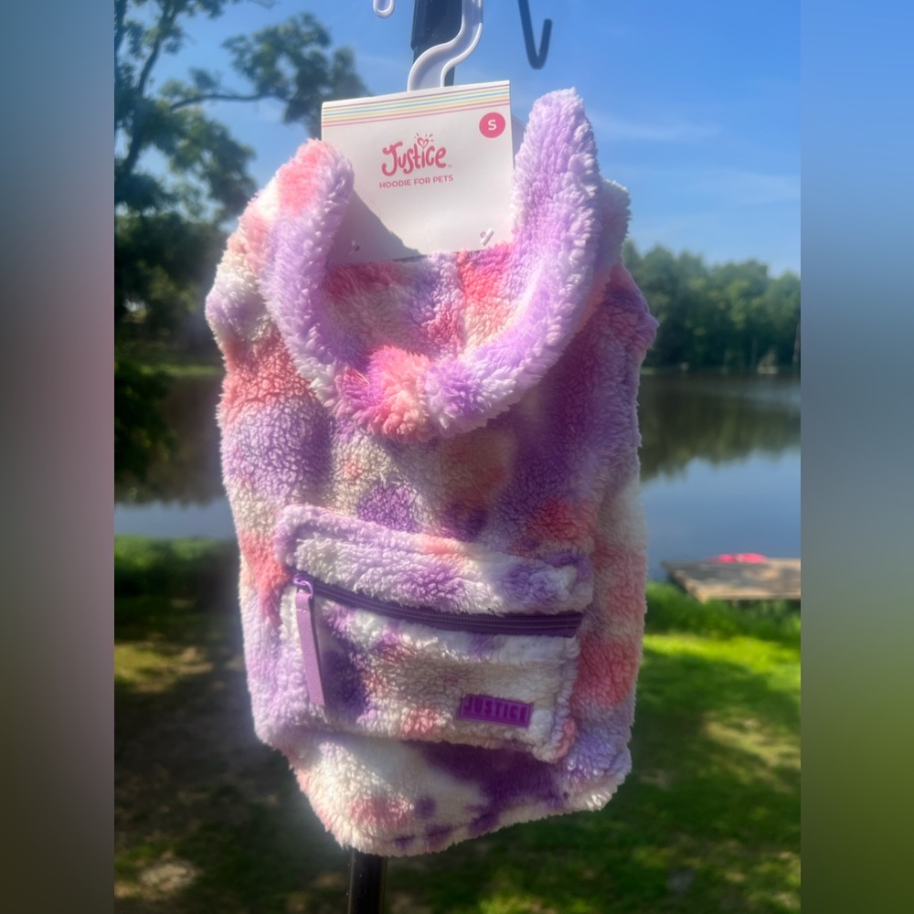 NWT Justice Tie Dye Hoodie for Dogs